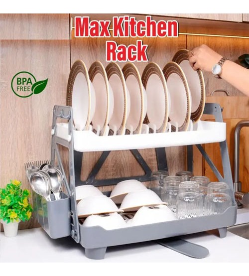 Kitchen Dish Drying Rack For Efficient Drying Organization And Storage With Multiple Slots